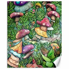 Sacred Mushroom Charm Canvas 16  X 20  by GardenOfOphir