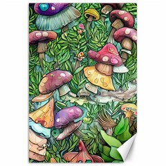 Sacred Mushroom Charm Canvas 20  X 30  by GardenOfOphir