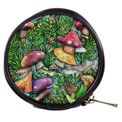 Sacred Mushroom Charm Mini Makeup Bag by GardenOfOphir