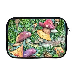 Sacred Mushroom Charm Apple Macbook Pro 17  Zipper Case by GardenOfOphir