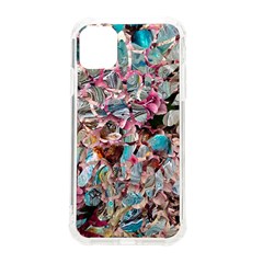 Aqua Blend Iphone 11 Tpu Uv Print Case by kaleidomarblingart