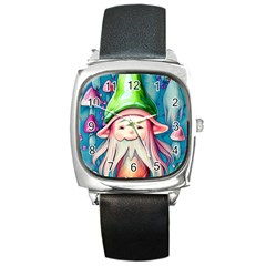 Conjure Mushroom Square Metal Watch by GardenOfOphir