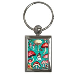 Magic Mushroom Key Chain (rectangle) by GardenOfOphir