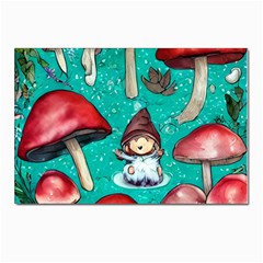 Magic Mushroom Postcards 5  X 7  (pkg Of 10) by GardenOfOphir