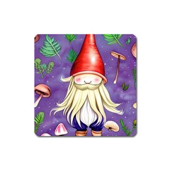 Sacred Mushroom Square Magnet by GardenOfOphir