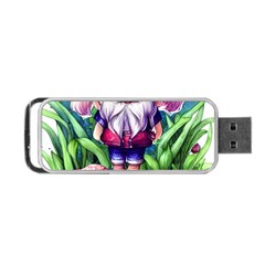 Liberty Cap Mushroom Art Portable Usb Flash (one Side) by GardenOfOphir