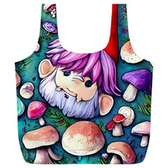 Sacred Mushroom Art Full Print Recycle Bag (xl) by GardenOfOphir