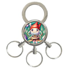 Toadstools For Charm Work 3-ring Key Chain by GardenOfOphir