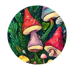 Sacred Mushrooms For Necromancy Mini Round Pill Box (pack Of 3) by GardenOfOphir