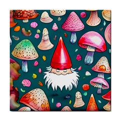 Mushrooms (228) Tile Coaster by GardenOfOphir