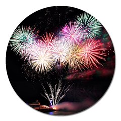 Firework Magnet 5  (round)