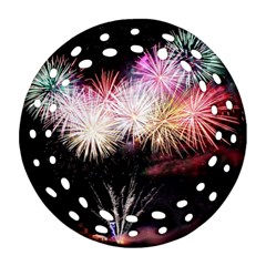 Firework Round Filigree Ornament (two Sides)