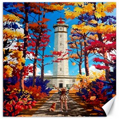 Lighthouse Canvas 12  X 12  by artworkshop