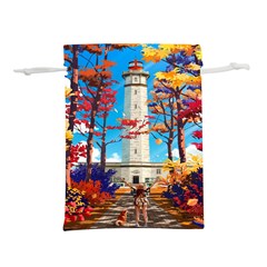 Lighthouse Lightweight Drawstring Pouch (l) by artworkshop