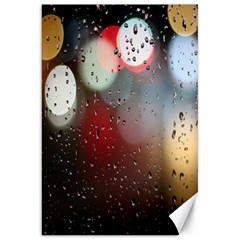 Rain On Window Canvas 20  X 30  by artworkshop