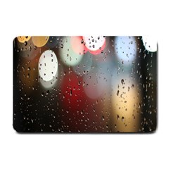 Rain On Window Small Doormat by artworkshop