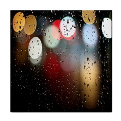 Rain On Window Face Towel by artworkshop