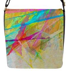 Abstract-14 Flap Closure Messenger Bag (s)