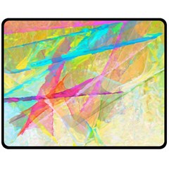 Abstract-14 One Side Fleece Blanket (medium) by nateshop