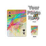 Abstract-14 Playing Cards 54 Designs (Mini) Front - ClubA