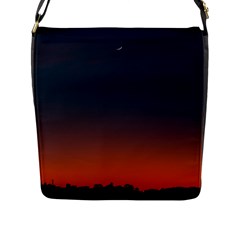 Sky Gradient Flap Closure Messenger Bag (l)