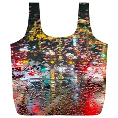 Water Droplets Full Print Recycle Bag (xxl) by artworkshop