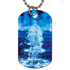 Water Blue Wallpaper Dog Tag (two Sides)