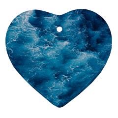 Blue Water Speech Therapy Ornament (heart) by artworkshop
