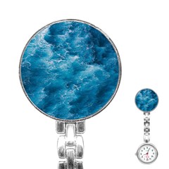 Blue Water Speech Therapy Stainless Steel Nurses Watch by artworkshop