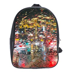 Water Droplets School Bag (large) by artworkshop