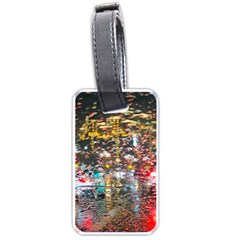 Water Droplets Luggage Tag (one Side)