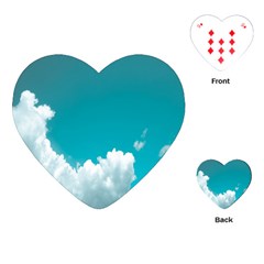 Clouds Hd Wallpaper Playing Cards Single Design (heart) by artworkshop