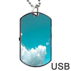 Clouds Hd Wallpaper Dog Tag Usb Flash (two Sides) by artworkshop