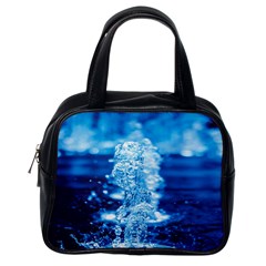 Water Blue Wallpaper Classic Handbag (one Side) by artworkshop