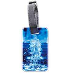 Water Blue Wallpaper Luggage Tag (two Sides)