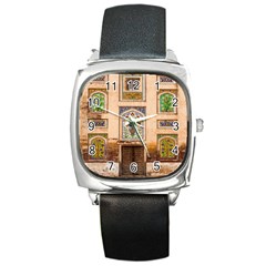 Mosque Square Metal Watch by artworkshop