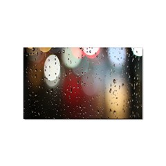 Rain On Window Sticker Rectangular (10 Pack) by artworkshop