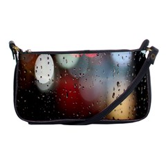 Rain On Window Shoulder Clutch Bag by artworkshop