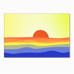 Sunset Nature Sea Ocean Postcards 5  X 7  (pkg Of 10)