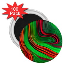 Background Green Red 2 25  Magnets (100 Pack)  by Ravend