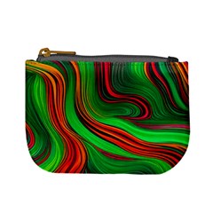 Background Green Red Mini Coin Purse