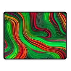 Background Green Red Fleece Blanket (small)