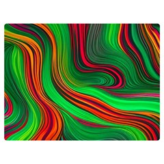 Background Green Red One Side Premium Plush Fleece Blanket (extra Small)
