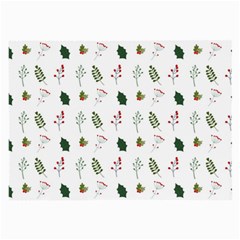 Leaves Mistletoe Plants Winter Large Glasses Cloth