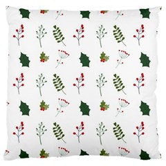 Leaves Mistletoe Plants Winter Large Cushion Case (one Side)