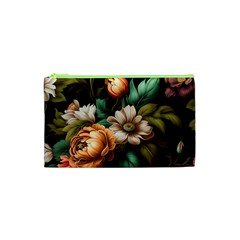 Floral Flower Blossom Bloom Flora Cosmetic Bag (xs)