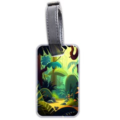 Jungle Rainforest Tropical Forest Luggage Tag (two Sides)