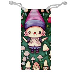 Toadstool Mushrooms Jewelry Bag by GardenOfOphir