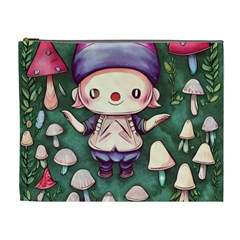 Toadstool Mushrooms Cosmetic Bag (xl) by GardenOfOphir