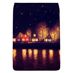 Night Houses River Bokeh Leaves Removable Flap Cover (L)